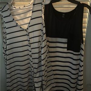 SHEIN curve NWOT set of two tanks 4XL
